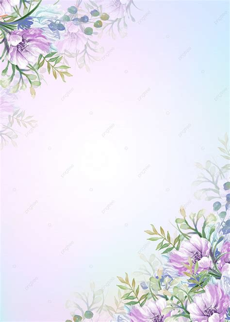 Floral Border Watercolor Word Background Wallpaper Image For Free ...