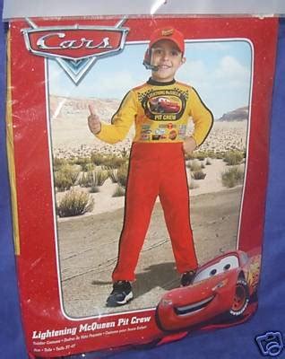 Cars LIGHTNING McQueen Pit Crew Costume Size 3-4 T New | #67980731