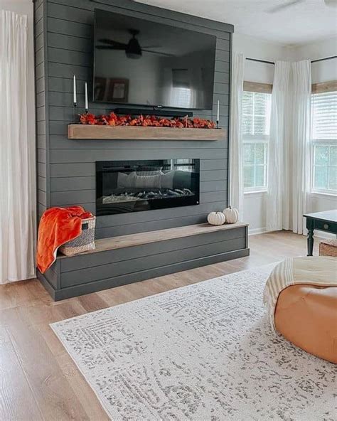 21 Unique & Modern Shiplap Fireplace Ideas (to Make Your Own) - Mama ...