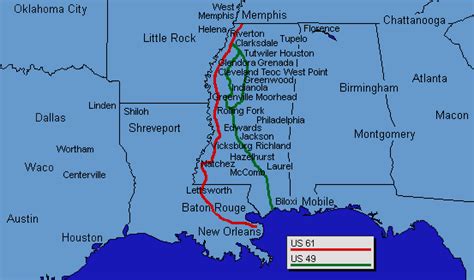 Mississippi Delta Map