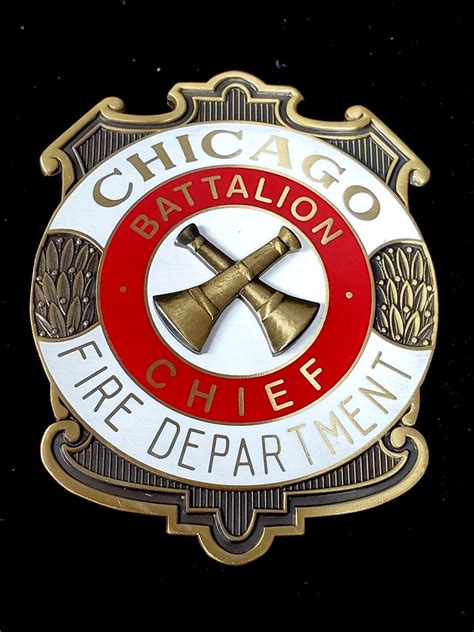 Collectors-Badges Auctions - Chicago Illinois Fire Department Battalion ...