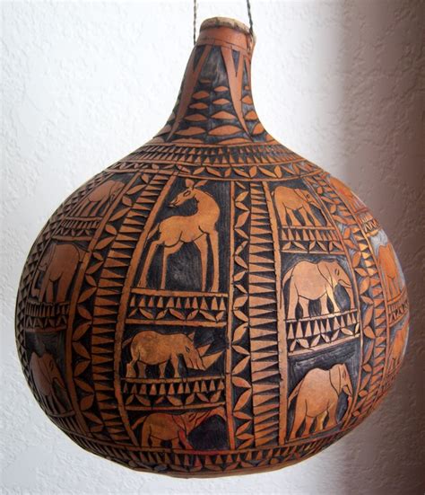 CARVED GOURD - Casa Mexicana Imports | Gourd art, Gourds crafts ...