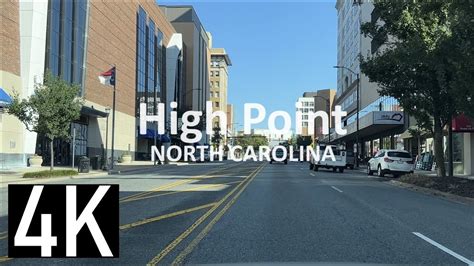 Driving in High Point, North Carolina 4K Street Tour - Downtown High ...