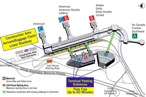 Reagan National Airport Closes Three Arrival Lanes, Offers Free Parking ...