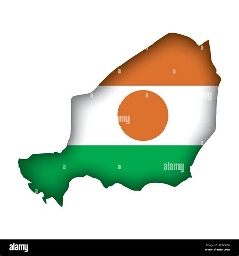 Niger flag map Stock Vector Image & Art - Alamy