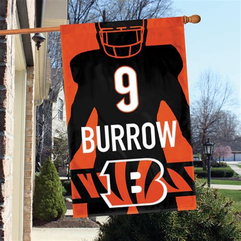 Joe Burrow Silhouette Banner Flag