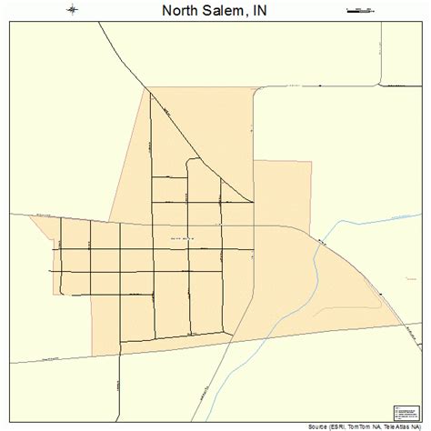 North Salem Indiana Street Map 1855080