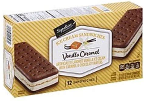 Lucerne Vanilla Caramel Ice Cream Sandwiches - 12 ea, Nutrition ...