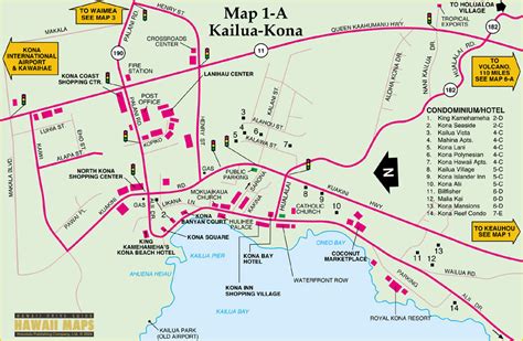 Kona Map: Map of Kona on the Big Island