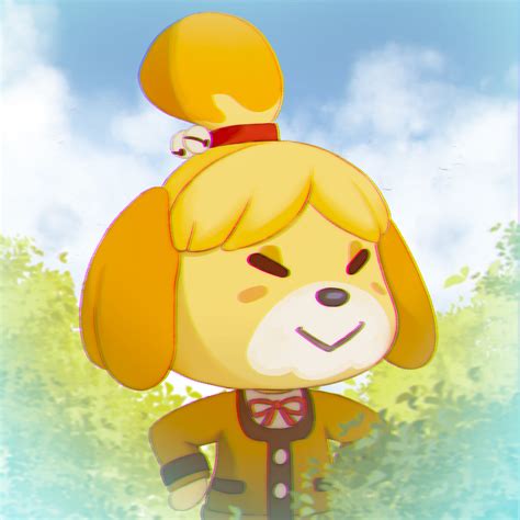 Angelmo Cromwell - Isabelle (Animal Crossing fan art)