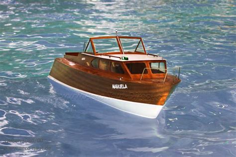 Queen 1960s Semi Scale RC Classic Sports Boat - Aero-Naut Wooden Kit