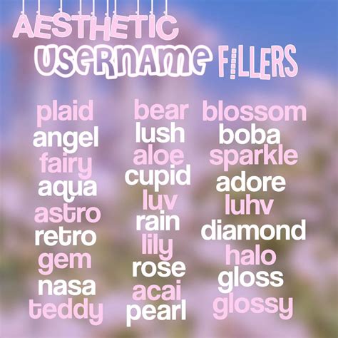 Aesthetic Display Names For Roblox