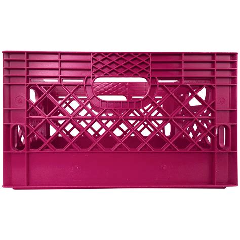 Large Milk Crate, 18.75"x 13"x 11", 24 Qt Ultra-Violet (6/Cs)