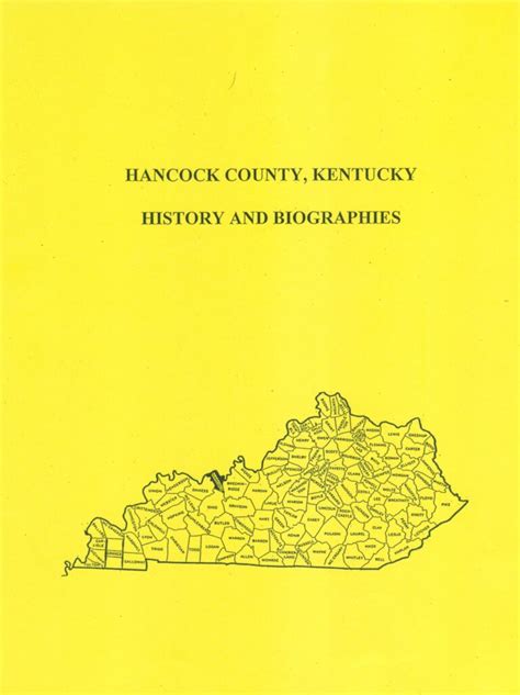 Hancock County Kentucky History and Biographies - Southern Genealogy Books