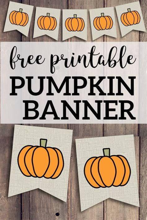 Fall Banner Printable