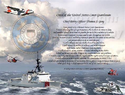 Creed of the U.S. Coast Guardsman Personalized Print - Etsy