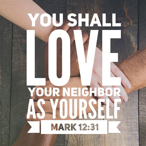 Mark 12:31 Love Your Neighbor as Yourself - Free Bible Art Downloads ...