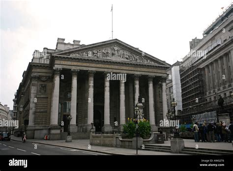 World famous financial institution the Bank of England building in the ...