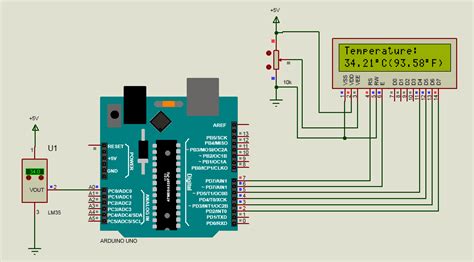 LM35 Temperature Sensor with Arduino and LCD | ee-diary