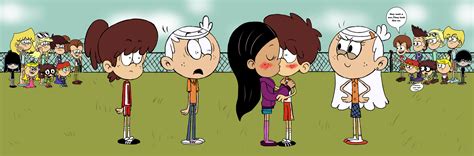 Boy Lynn x Ronnie Anne surprise kiss by ModernEddy01 on DeviantArt