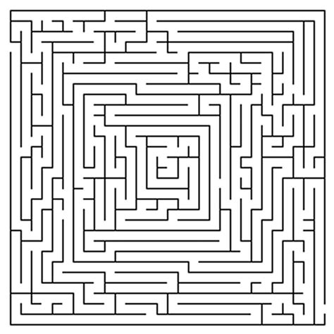 Difficult Maze Printable