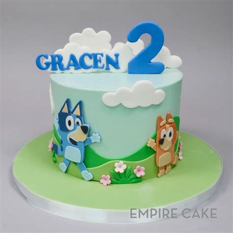 Bluey and Bingo Landscape (flat fondant) - Empire Cake