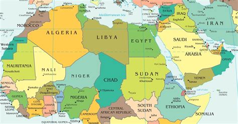 Map Of Arab Countries - America Map