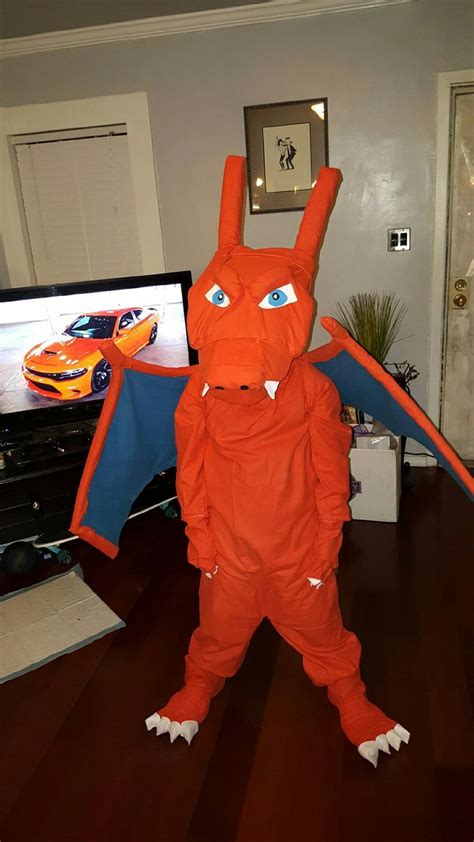 DIY, Charizard costume for my son! 😜😁🎃🎉😃 | Pokemon halloween, Charizard ...