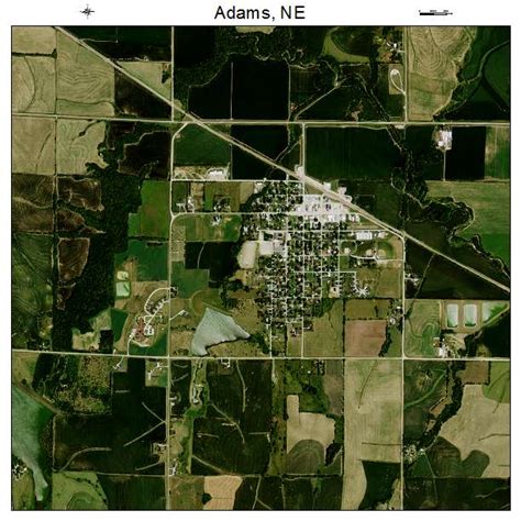 Aerial Photography Map of Adams, NE Nebraska