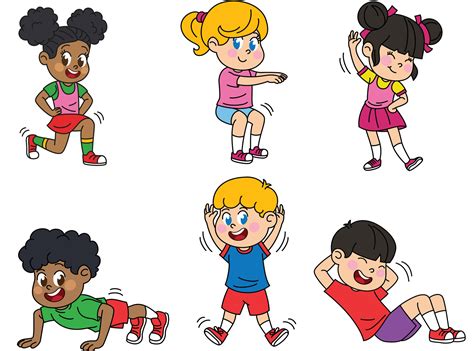 Clipart kid fitness, Clipart kid fitness Transparent FREE for download ...