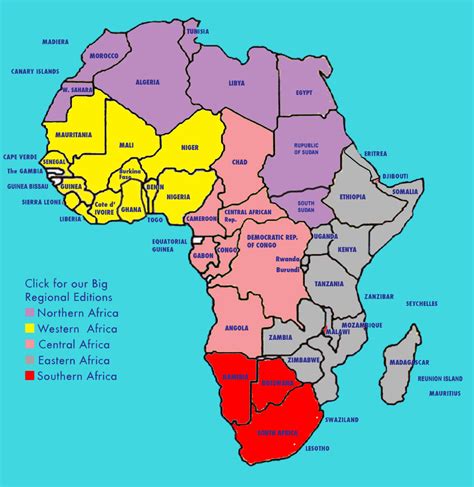 Africa South Of The Equator Map - Black Sea Map