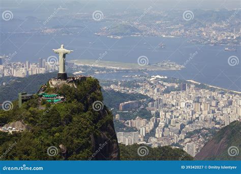 View of Christ Redeemer editorial photography. Image of horizontal ...