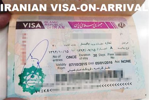 Iranian Visa-On-Arrival At Tehran Imam Khomeini International Airport ...