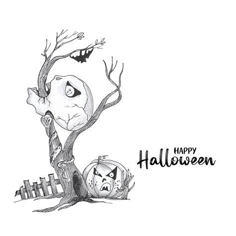 Happy Halloween festival creepy scary devil background design 12994856 ...