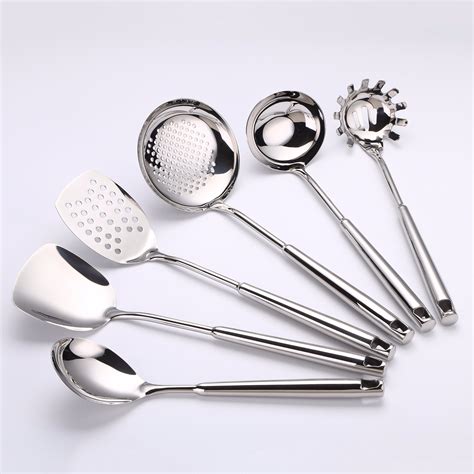 China 6 Pieces 304 Stainless Steel Kitchen Utensils with Mirror Polish ...