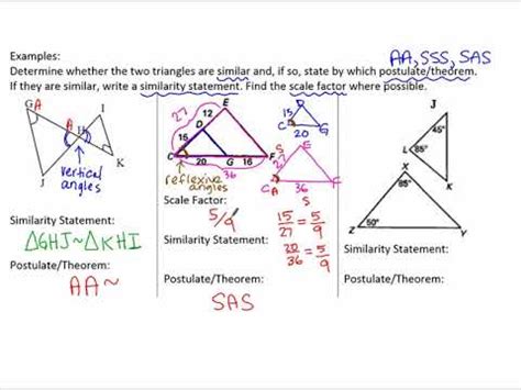 8.2b notes Similarity Theorems - YouTube