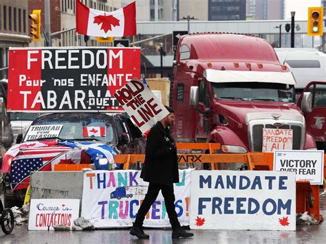 Canadian trucker convoy blocks key border crossing as protests in ...