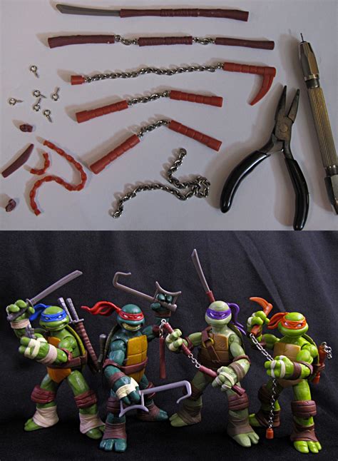 TMNT 2012 Custom Weapons Upgrade by Police-Box-Traveler on DeviantArt