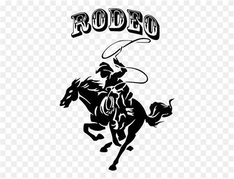 Cowboy Rodeo Rider Silhouette Picture In Black Vinyl Mcartwork - Cowboy ...