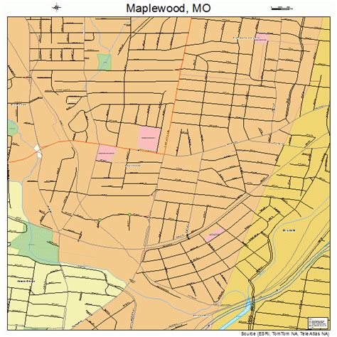 Maplewood Missouri Street Map 2945830