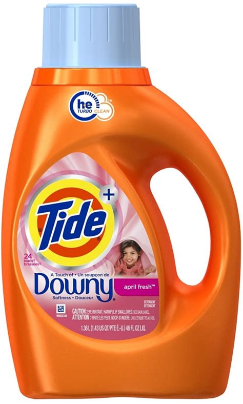 4 Pack - Tide + Downy Liquid Laundry Detergent, April Fresh 46 oz ...