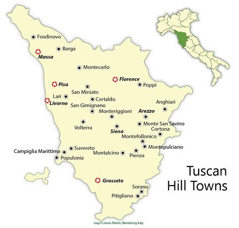 Map Of Italy Tuscany - Carolina Map