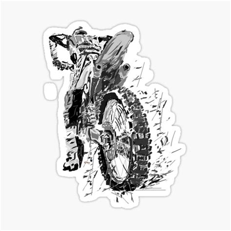 "MotoCross" Sticker for Sale by Grobie | Redbubble