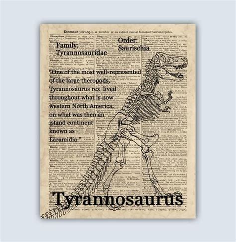 T Rex Print Dinosaur Art Tyrannosaurus Poster Dinosaur - Etsy ...