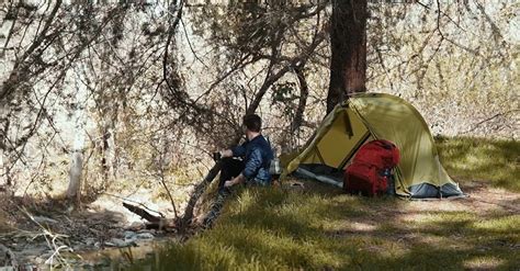 Man Camping in the Forest Free Stock Video Footage, Royalty-Free 4K ...