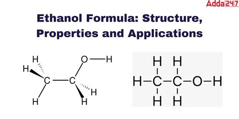 Ethanol Formula: Ethyl Alcohol Formula, Structure