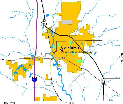 Columbus township, Bartholomew County, Indiana (IN) Detailed Profile