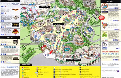 Universal Studios Hollywood - 2009 Park Map