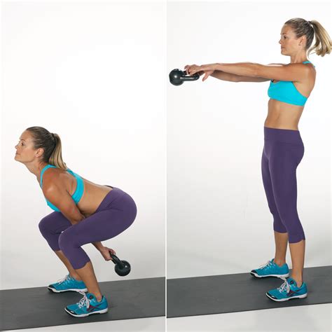 Kettlebell Squat and Swing | 7 Moves to Burn 400 Calories in 20 Minutes ...