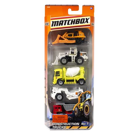 Matchbox 5 Construction Trucks No 1 Toy By Mattel R0598